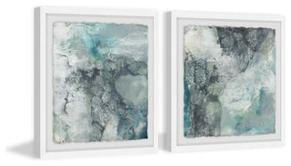 Cloudy Marble Diptych, Set of 2, 12x12 Panels