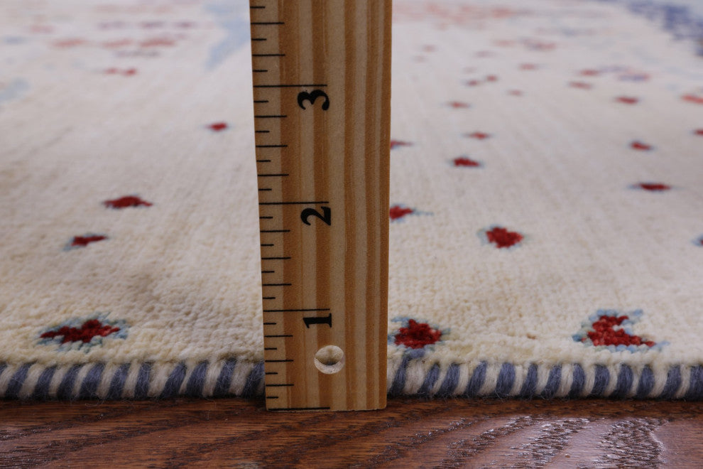 Persian Gabbeh Tribal Hand Knotted Rug 5' 6" X 7' 8" Q7939