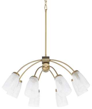 Quorum International 6077-8 Wallinger 8 Light 32"W Chandelier - Aged Brass