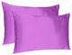 Purple Merlot Dreamy Set Of 2 Silky Satin Standard Pillowcases