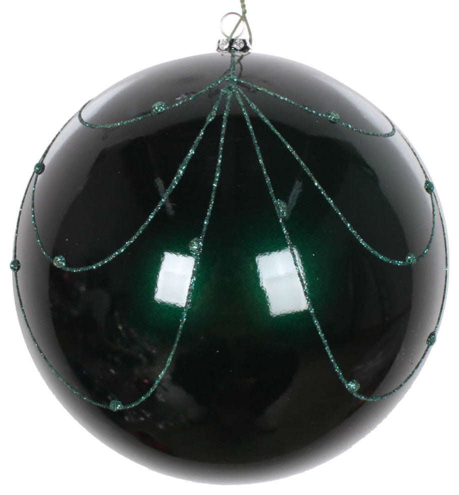 Vickerman 6" Sea Blue Candy Glit Curtain Orn 3/Bg