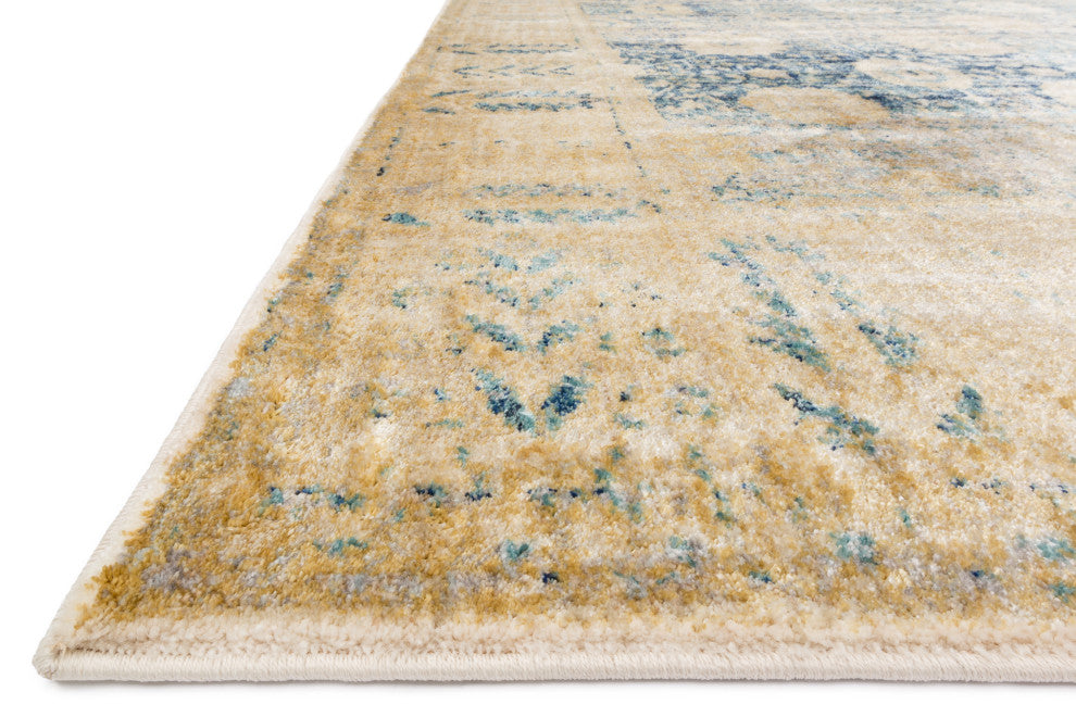 Anastasia Rug, Blue/Gold, 12'x15'