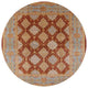 Ahgly Company Indoor Round Mid-Century Modern Area Rugs, 5' Round