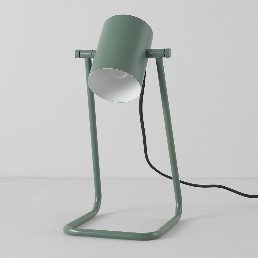 Sahara 14" Matte Green Swing Shade Desk Lamp