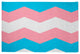 Transgender Chevron Chenille Rug, Transgender Chevron, 2'x3'
