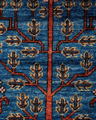 Serapi One-of-a-Kind Hand-Knotted Runner Rug Light Blue, 2' 9" x 11' 10"