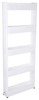 Slim Slide Out Storage Tower with Wheels by Lavish Home, 5-Tier