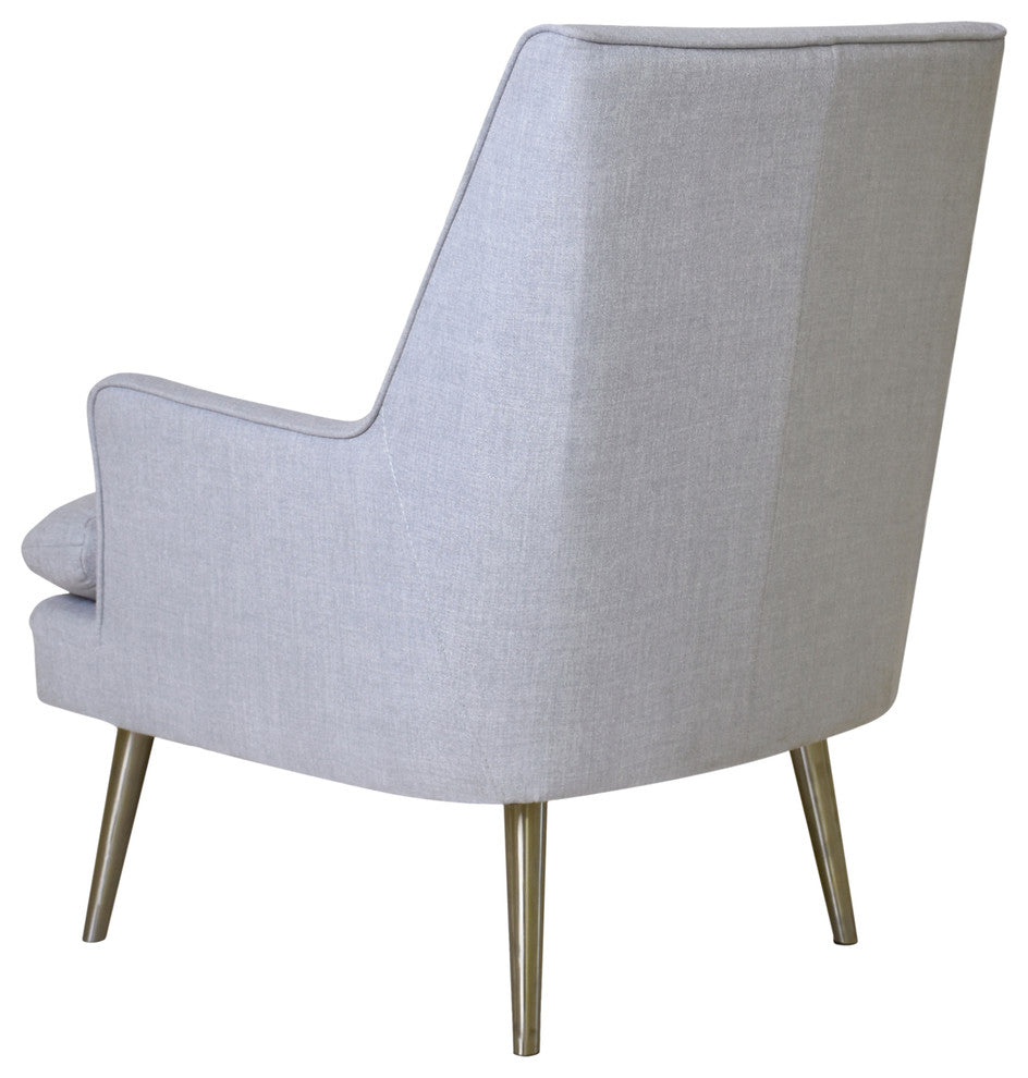 Pasargad Home Emily Wing Armchair, Beige