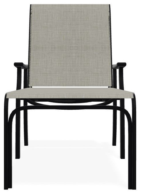 St. Catherine Sling 4-Position Outdoor Chaise Lounge, Ella/Black