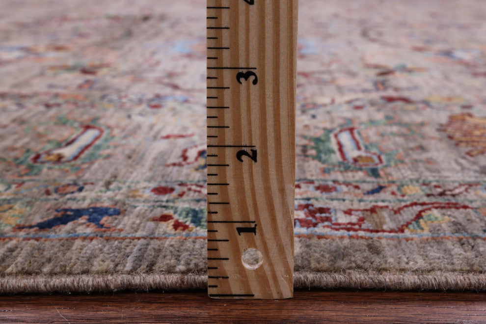 Persian Tabriz Handmade Wool Rug 6' 10" X 9' 10" Q9999