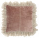 Wide Tasseled Marble Pink Throw Pillow