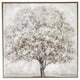 Neutral Gray and Tan Large Tree Canvas Wall Art