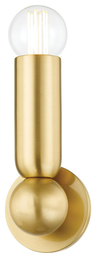 Lolly 1 Light Wall Sconce, Aged Brass