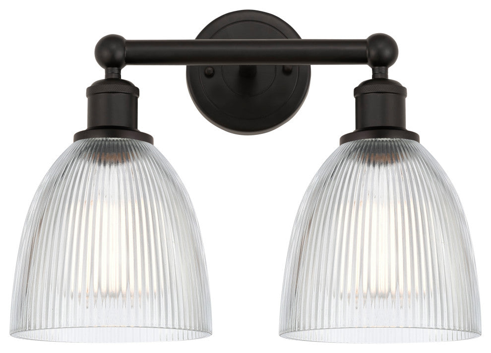 Innovations 616-2W-OB-G382 Castile 2 Light Bath Vanity Light, Oil Rubbed Bronze