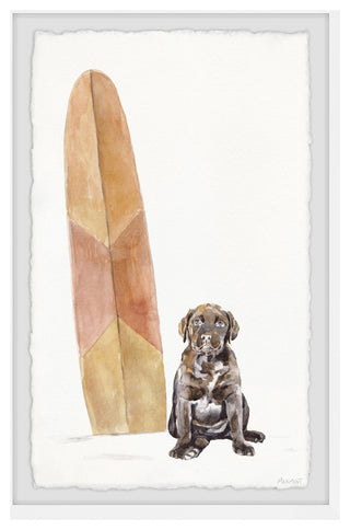 "Surfing Hangover" Framed Painting Print, 30x45