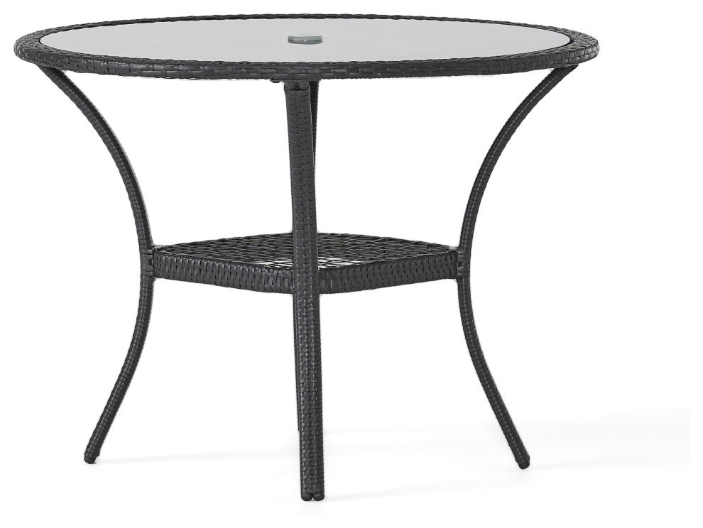 GDF Studio Hopp Outdoor Bistro Gray PE Table
