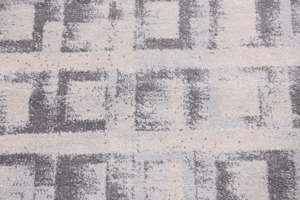 Geometric Oriental Transitional Turkish Rug Contemporary Carpet 3x8
