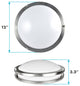 12" LED Flush Mount Ceiling Light 5 Color Option Dimmable 14W 1120 Lumens