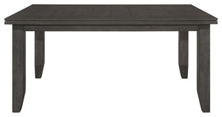 Dalila Rectangular 66" Wood Dining Table Dark Grey
