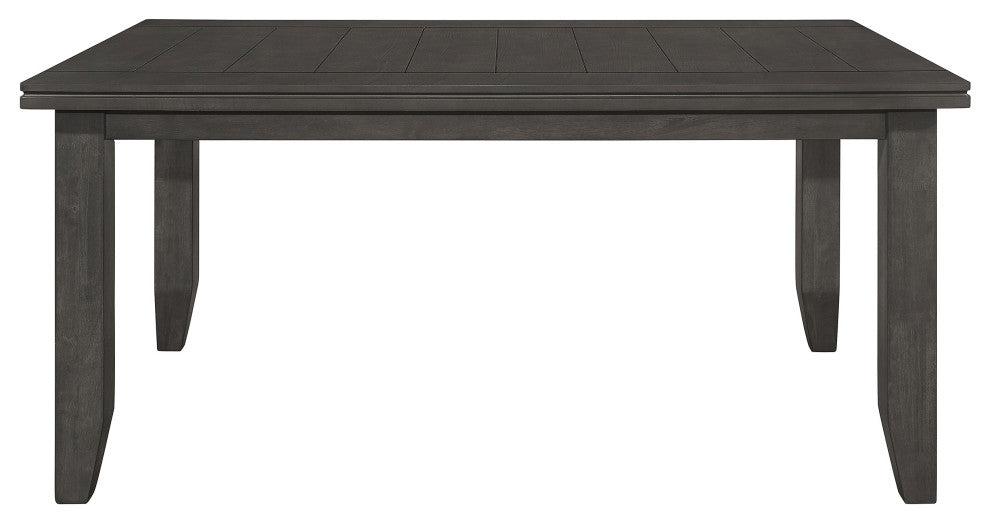 Dalila Rectangular 66" Wood Dining Table Dark Grey