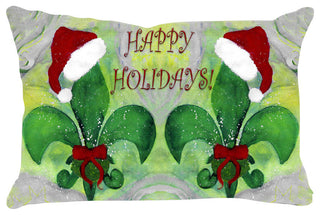 Holiday Pillow Sham, 40"x20", Santa Fleur De Lis