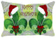 Holiday Pillow Sham, 40"x20", Santa Fleur De Lis