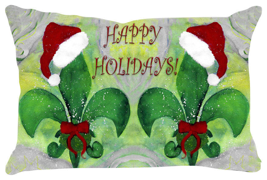 Holiday Pillow Sham, 40"x20", Santa Fleur De Lis