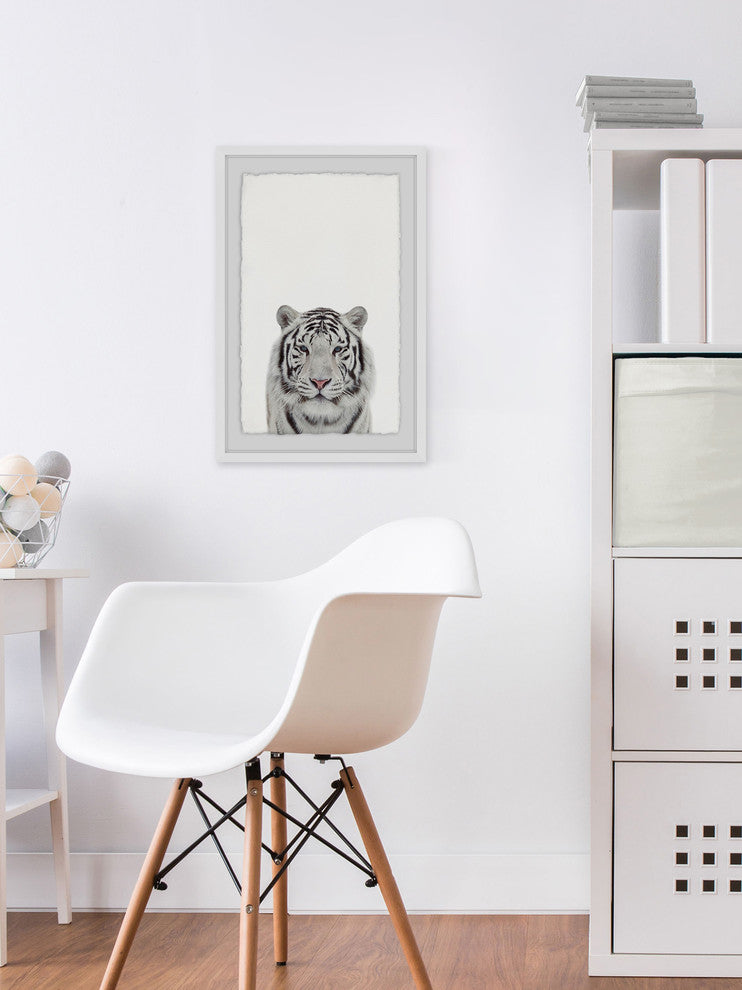 "Tamed Tiger" Framed Painting Print, 12"x18"