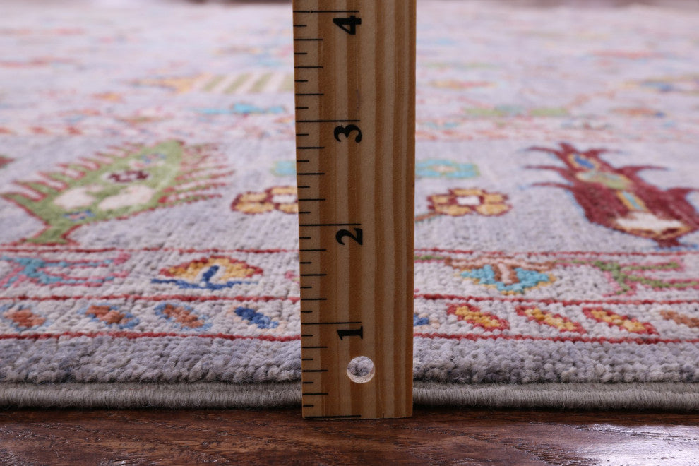 8' 9" X 12' 1" Persian Tabriz Hand Knotted Wool Rug Q9655