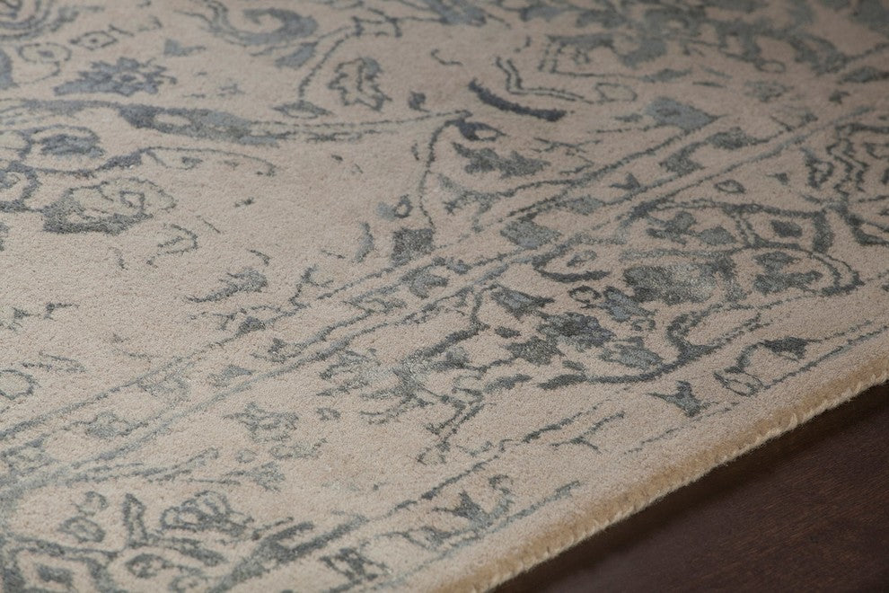 Zina Area Rug, Blue/Beige, 7'9"x10'6"