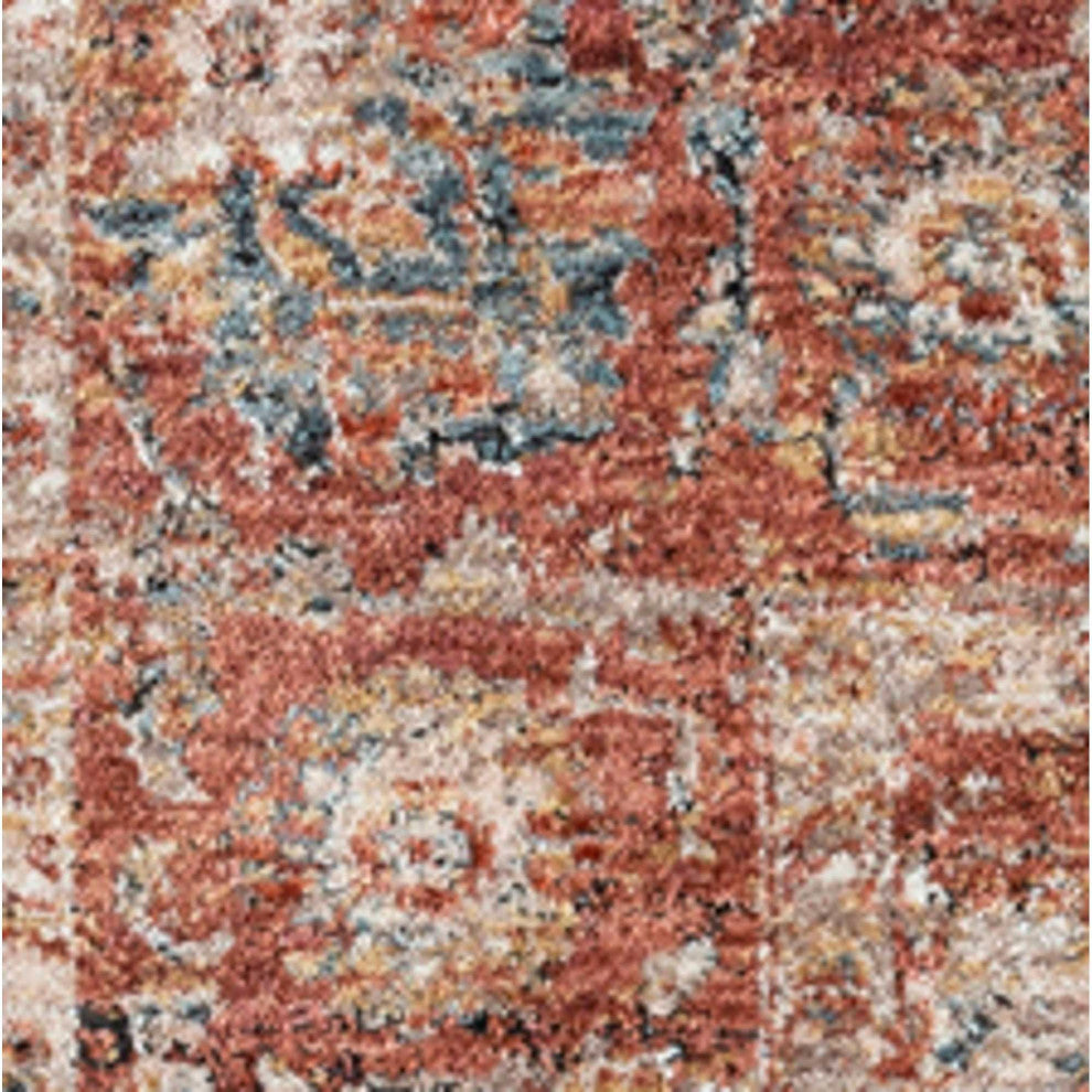 Hampton Persian Area Rug, Rust, 7'10" Round