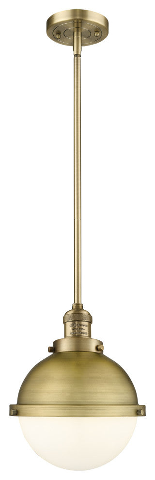 Innovations 201S-BB-HFS-81-BB Hampden 1 Light 9" Mini Pendant, Brushed Brass