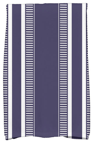 18x30" Dashing Stripe Stripe Print Hand Towels, Navy Blue