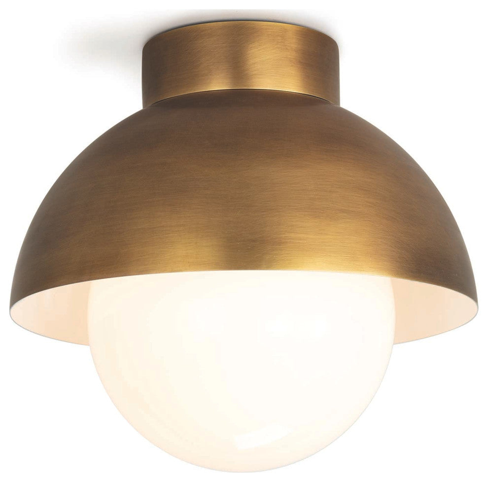 Montreux Flush Mount, Natural Brass