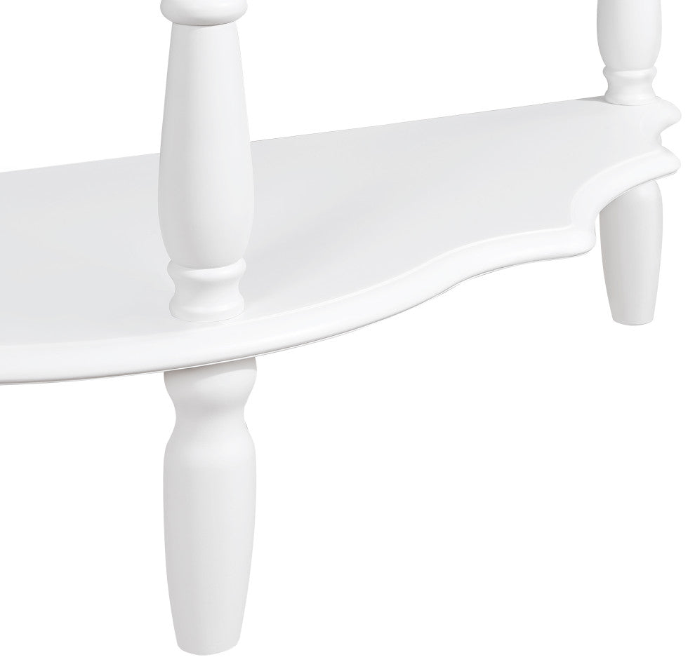 Gewnee 42'' Retro Circular Curved Half-Moon Console Table