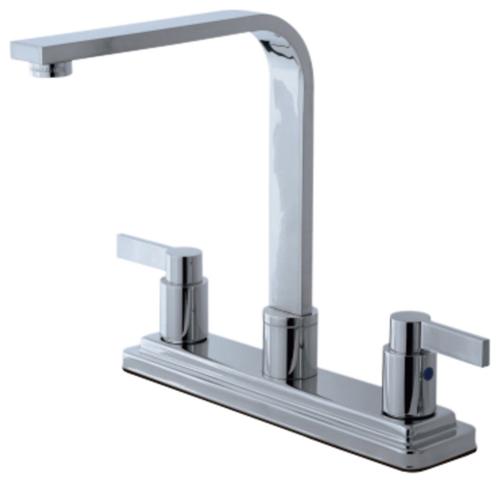 Kingston Brass Centerset Kitchen Faucet, Polished Chrome