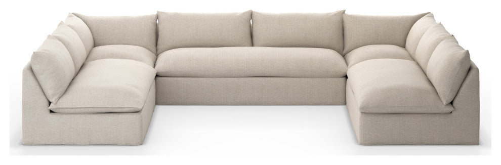 Grant Outdoor 5 Pc Sectional-Faye Sand