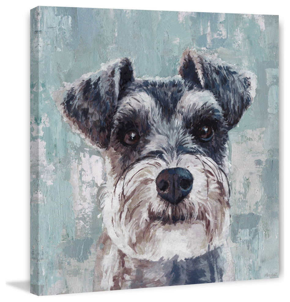 "Champ Is Excited" Painting Print on Wrapped Canvas, 40x40