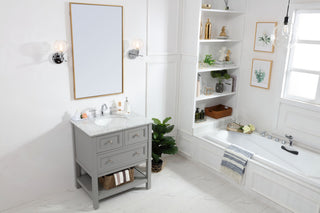 Matilda 30" Single Bathroom Vanity Set, Gray