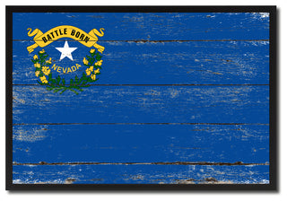 Nevada State Flag Canvas Print, 13"x17"