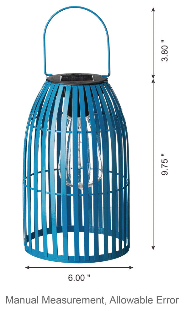 Metal Woven Solar Powered Hanging Lantern, 2-Piece Set