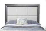 Lorraine California King Storage Footboard Platform Bed, Dark Grey