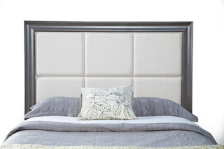 Lorraine California King Storage Footboard Platform Bed, Dark Grey