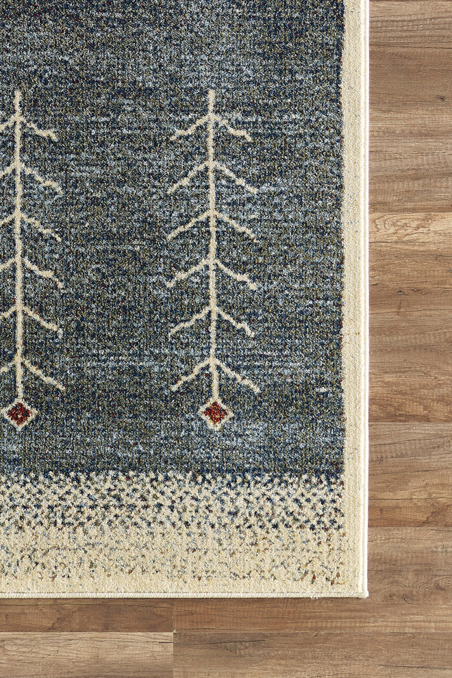Abani Mesa MES150A Blue Southwest Pattern Area Rug