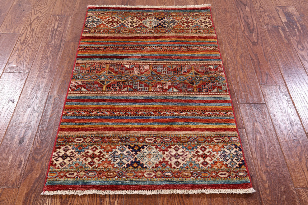 2' 6" X 4' 0" Khorjin Super Kazak Hand Knotted Wool Rug Q11033
