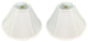Royal Designs Coolie Empire Lamp Shade, White, 6x16x10, Set of 2