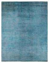 Vibrance, One-of-a-Kind Hand-Knotted Area Rug Blue, 8'0"x10'3"