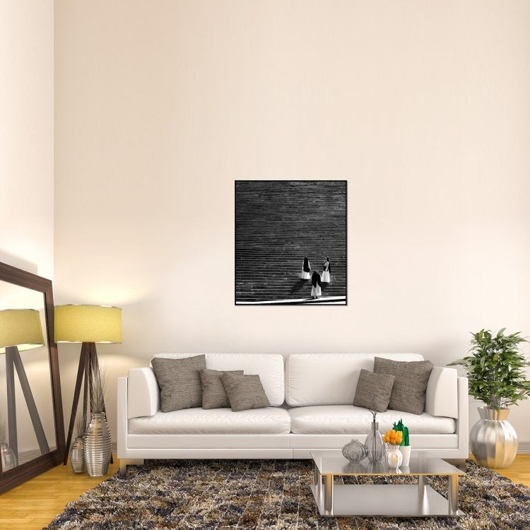 "Untitled" Framed Canvas Giclee by Francesco Santini, 37x41"