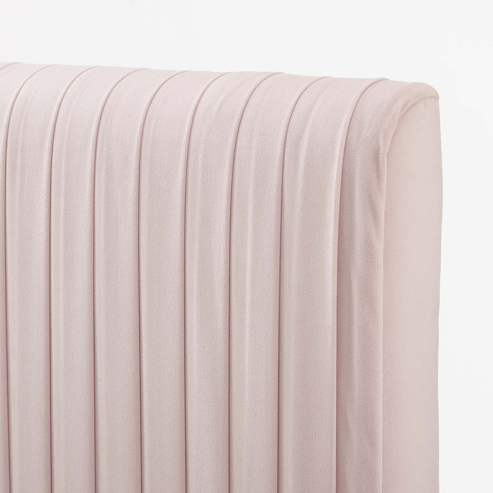 Tufted Headboard, Full Queen Size, Velvet, Pink, Modern Contemporary, Bedroom