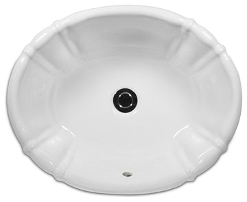 Antigua II Drop-In Lavatory, White